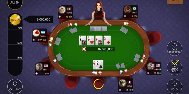 Quy trình từng vòng Poker chuẩn xác