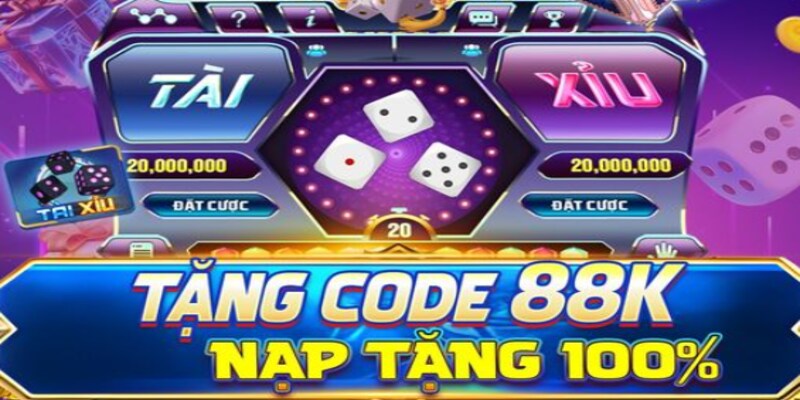 Tặng code 88K - Nạp tặng lên tới 100%